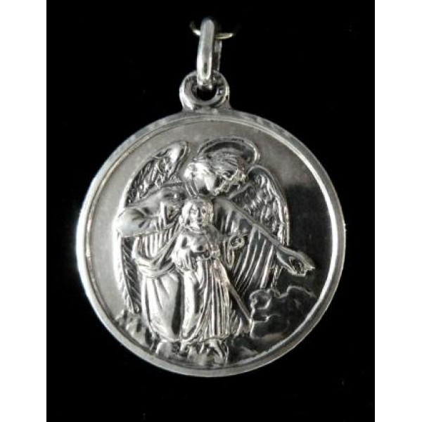 Medalla Angel de la Guarda plata